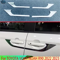 For TOYOTA VOXY/NOAH R90 2022 2023 Car Accessories ABS Chrome Door bowl handle sash decorative sequins