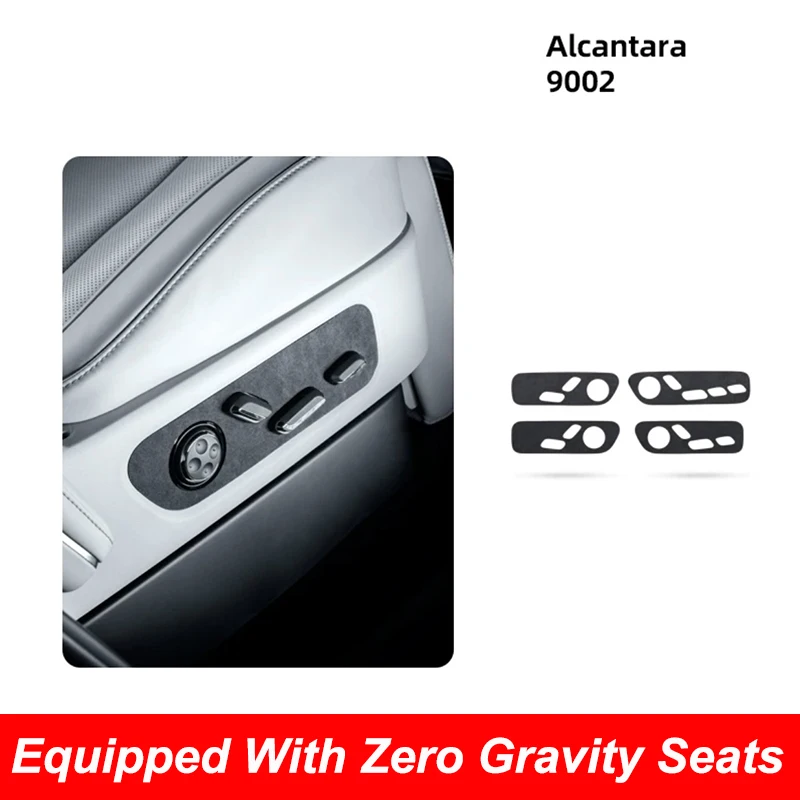 

Для Huawei Aito M9 2024 панель регулировки сиденья автомобиля замшевая Защитная Наклейка Алькантара аксессуары для интерьера