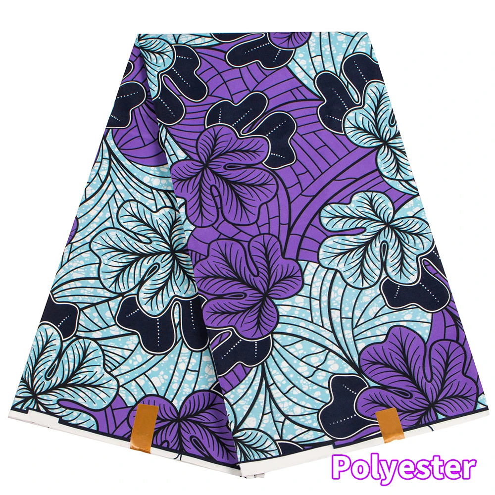 XIAOHUAGUA 6 ярдов Анкара полиэстер восковые принты ткань высокого качества