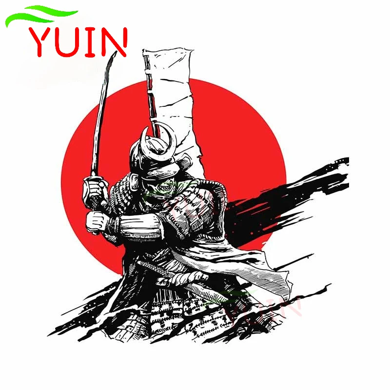 

Personality Car Sticker Samurai Japanese Culture Cars Styling Decal PVC Bumper Decoration Accessories Waterproof Decals 13*13cm