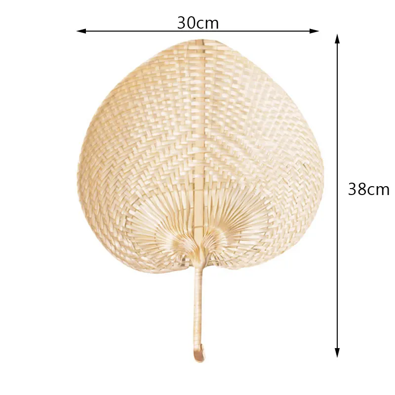 Pushan Arts ручной работы веер в форме персика бамбуковый Летний прохладный DIY