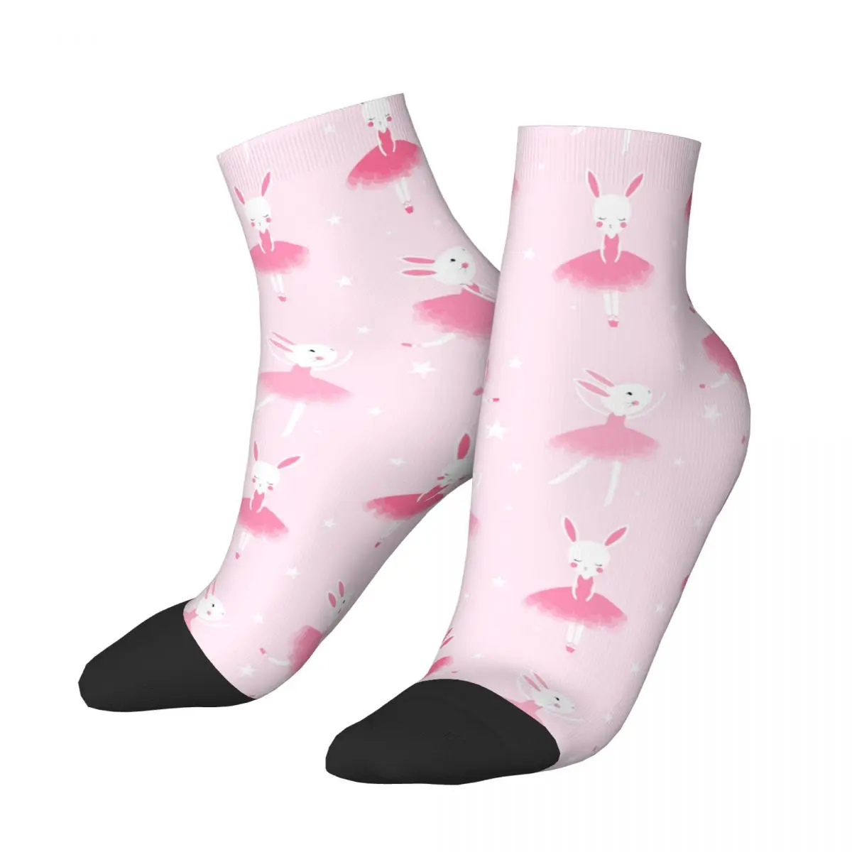 

Зимние теплые короткие носки в стиле хип-хоп для женщин и мужчин, с кроликом, милые Мультяшные поглощающие пот носки до щиколотки для скейтборда