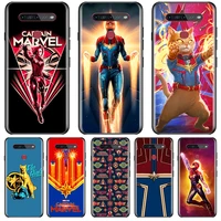 avengers captain marvel phone lg k92 k42 k22 k71 k61 k51s k41s k30 k20 2019 q60 v60 v50s g8s g8 x silicone tpu cover