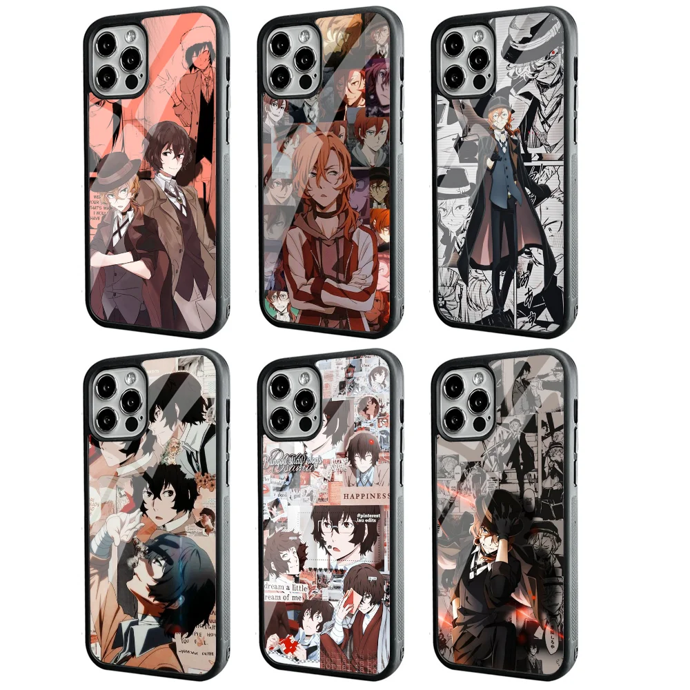 Чехол для телефона Dazai Osamu с японским аниме Bungou Stray Dogs IPhone 11 12 13 14 15 Plus Pro Max