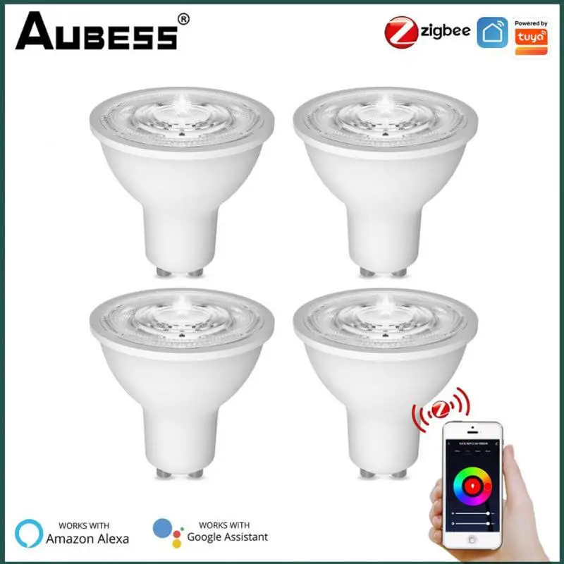 

Умная лампа Zigbee Tuya GU10 с регулируемой яркостью, 90 в, 240 в, 5 Вт