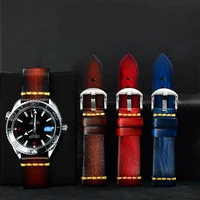 vintage genuine leather watch band accessories hand polished 18mm 19mm 20mm 21mm 22mm 23mm 24mm 26mm for panerai watch band
