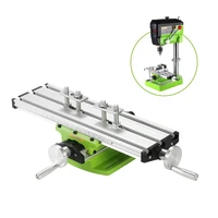 mini worktable milling compound bench drilling slide table working cross table milling vise machine for bench drill stand