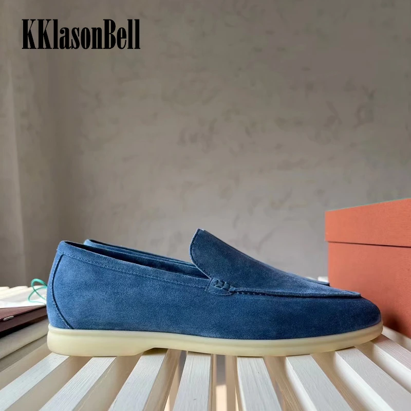 Мужские лоферы 11 2 L * P с шерстяной подкладкой из коровьей замши натуральная кожа