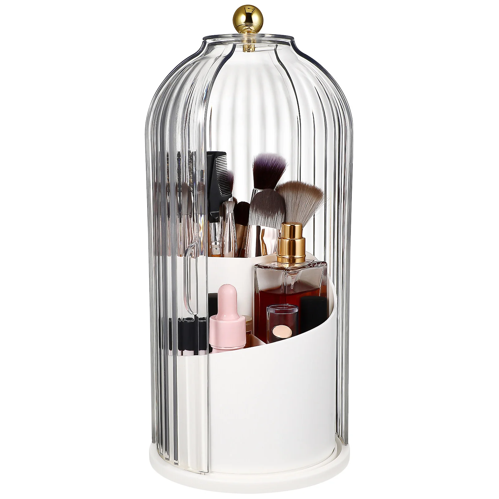 

Birdcage Makeup Brush Organizer Container Storage Holder Brushes Containers