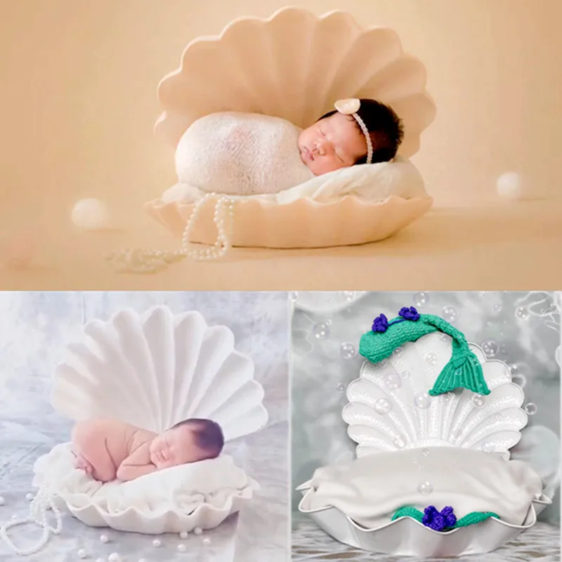 Newborn Photography Shell Props Baby Photography Wrought Iron Baby Studio Commemorative Photo Studio Photography Accessories