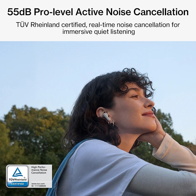 Фото Наушники OnePlus Nord Buds 4 Pro Global Version с Bluetooth 6.0, шумоподавлением до 55 дБ, до 54 часов работы, беспроводные наушники. №2