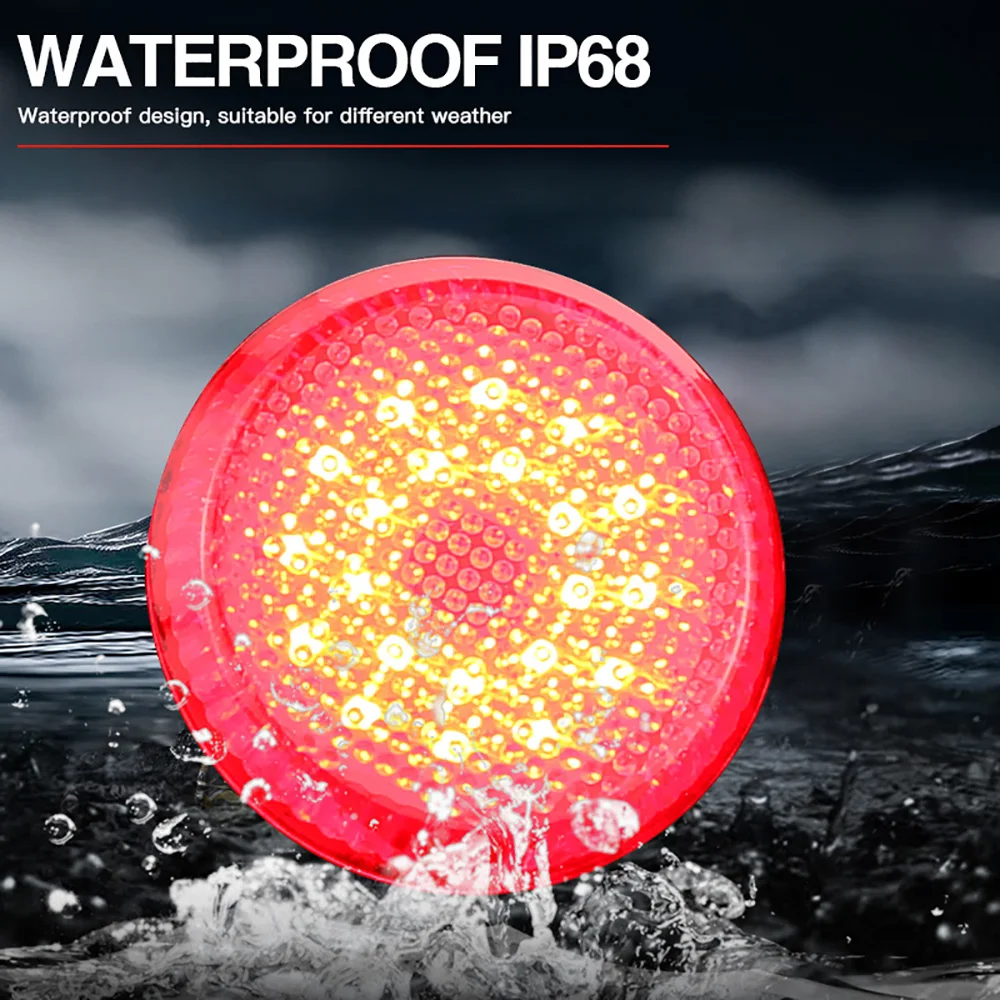 2 шт. круглые светодиодные отражатели заднего бампера для Toyota Corolla 2008-2010 Nissan Qashqai