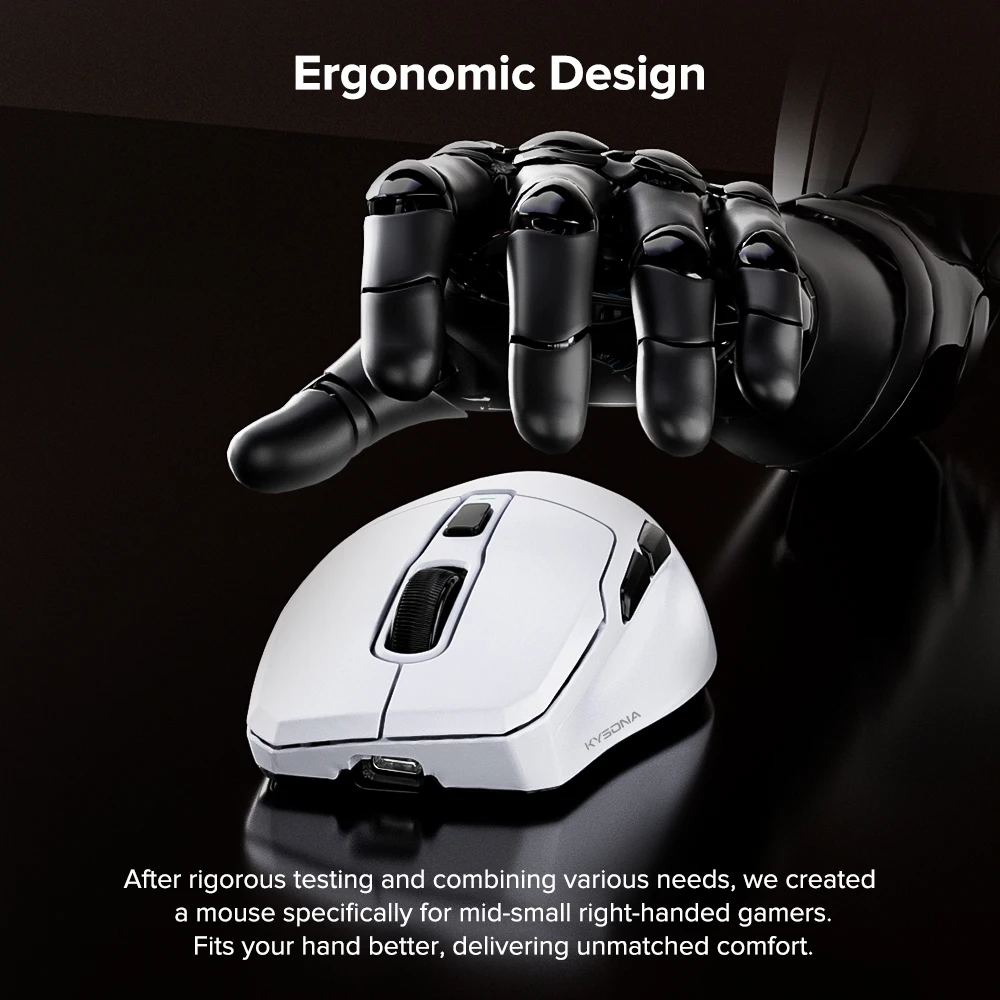 KYSONA Uranus SE PAW3311 Беспроводная игровая мышь Bluetooth-мышь эргономичная 54 г легкая частота отката 1 кГц для портативных ПК (art.: 3920ce62eacfa) - 3920ce62eacfa