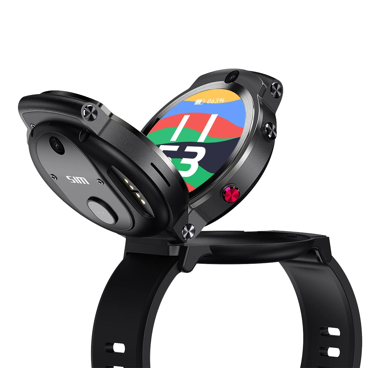 

LEMFO LEM13 4G video calling face ID wrist bracelet smart watch with sim card 4g 3G+32G storage dual cameras