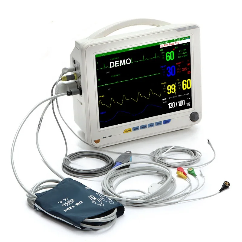 

High Quality 12 inch multi-parameters Ambulance Vital Cardiac Monitor for hospital use