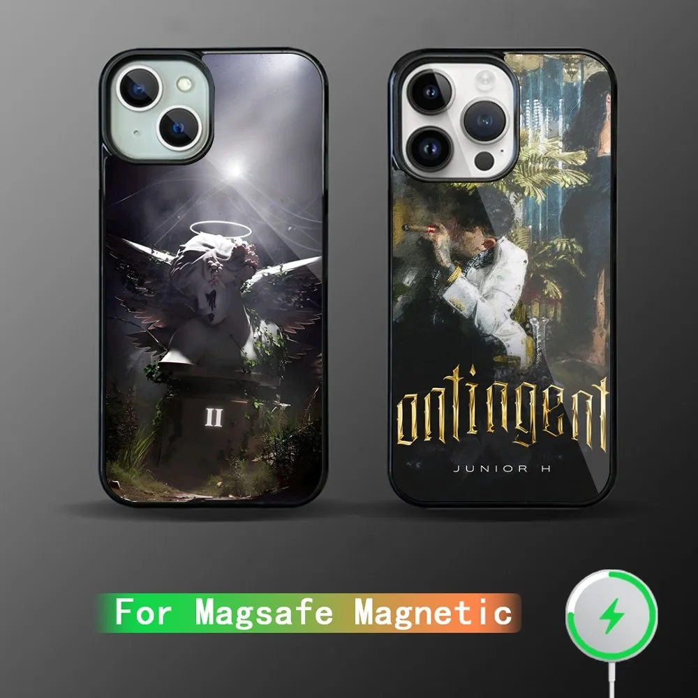 Чехол для телефона Junior H Singer $ad Boyz 4 Life II iPhone 15 14 13 12 11 Plus Pro Max Magsafe с магнитной