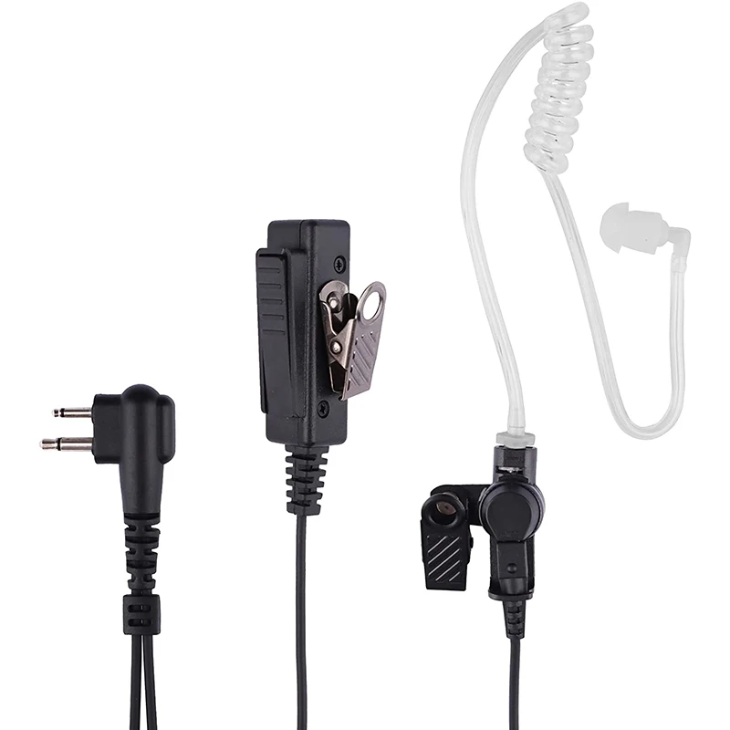 RISENKE 2 Pin Earpiece Compatible with Motorola CP200 CP200D BPR40 CP100D CP185 RDM2070D Two Way Radio Headset Walkie Talkie
