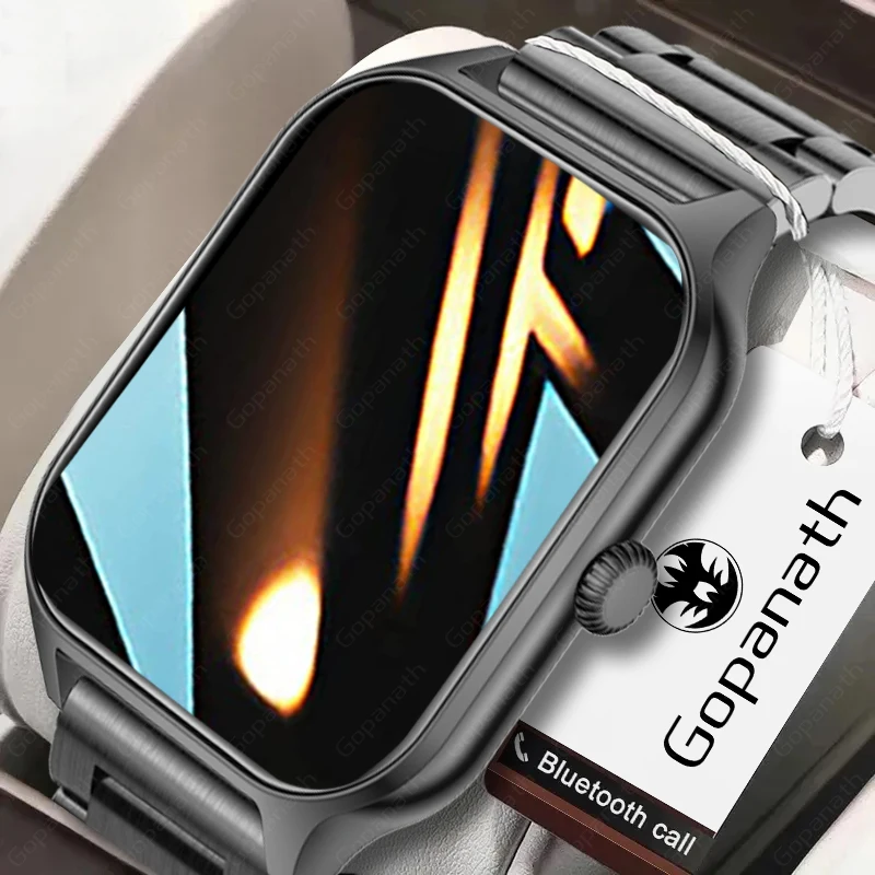 2023 1.83 Inch New Bluetooth Call Smart Watch Men Full Touch Screen Custom Watch Face Sports Bracelet Health Monitor Smartwatch