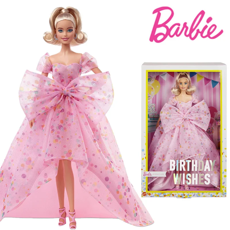 

Barbie Signing HCB89 2022 New Birthday Wishes Pop Collector 35;39; S Edition Dolls Toys Fashion Model Girls Birthday Toys Poison