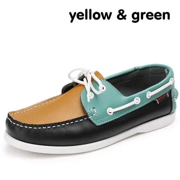 Men Genuine Leather Driving Shoes,New 