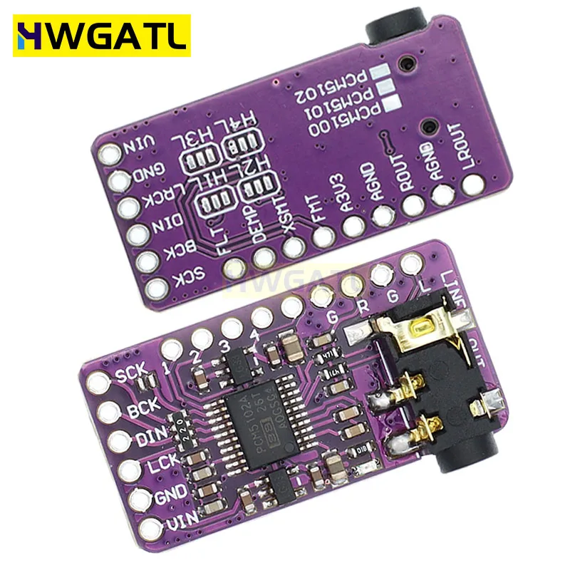 Интерфейс I2S PCM5102A ЦАП декодер GY-PCM5102 модуль плеера для Raspberry Pi pHAT форматная плата