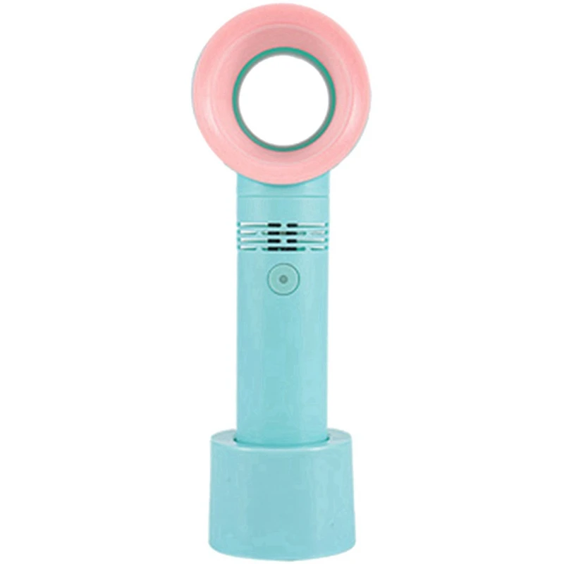 

Перезаряжаемый ручной мини-вентилятор без лопасти с небольшим аккумулятором, портативный вентилятор для путешествий, кемпинга, спальни и стола