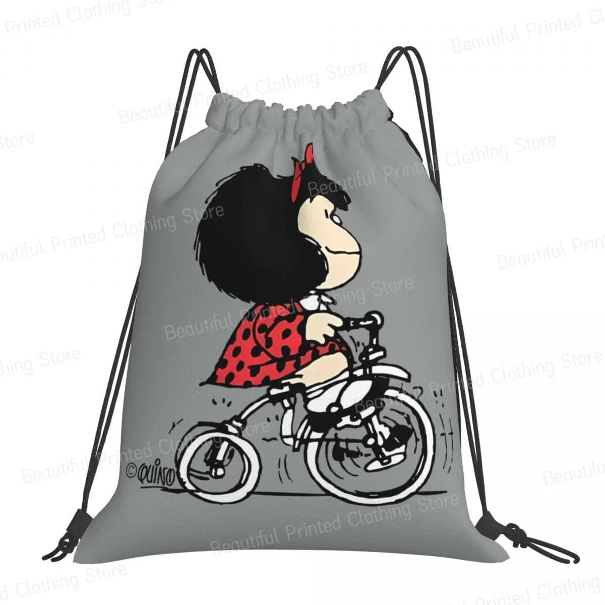 Mafalda Como Siempre Сумки на шнурке Складной спортивный рюкзак для спортзала Портативный