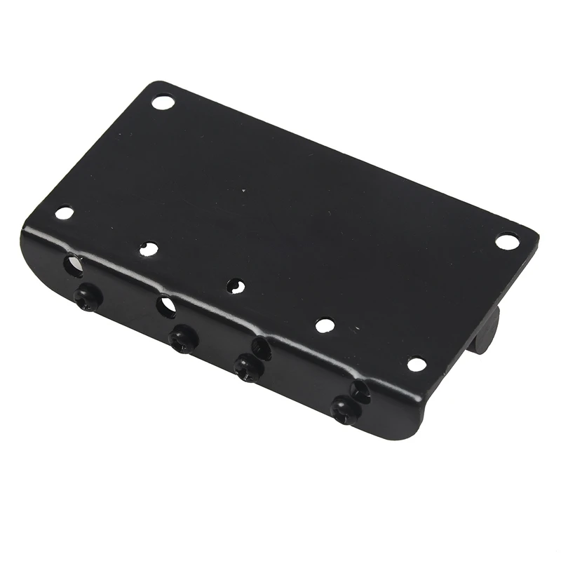 Черный XL 4-Str слот бас-гайка PT-1200-00 &amp 4 струны Винтажный стиль Бас хардтейл мост для