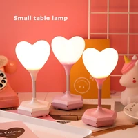 heart shape led night light bedside nursery bedroom lamp touch control usb rechargeable lamp gift love heart led night light