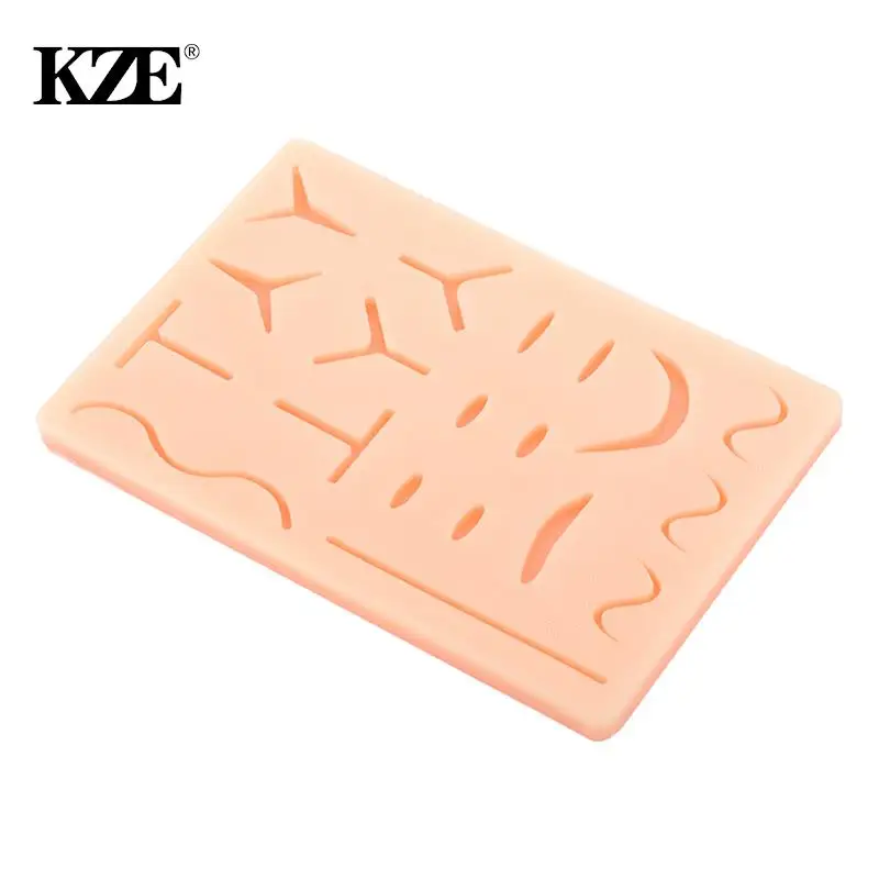 

Wound Silicone Suture Pad Human Traumatic Skin Model Suturing Training Pad For Doctor Nurse Student Practice Model
