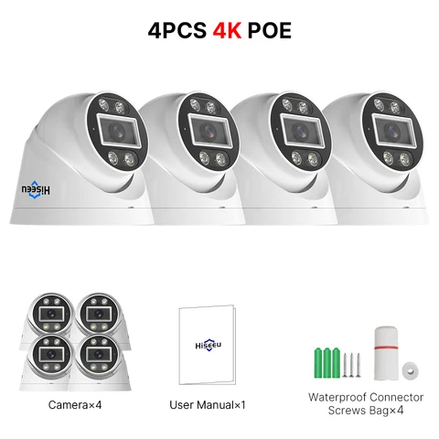 Hiseeu IP камера 5MP 8MP 4K двухсторонняя аудио