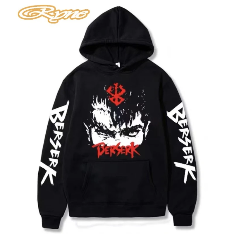 

Толстовки с капюшоном в стиле аниме, мужская хлопковая толстовка, зимняя одежда в стиле хип-хоп, Harajuku, большие размеры, Y2k, свободная толстовк...