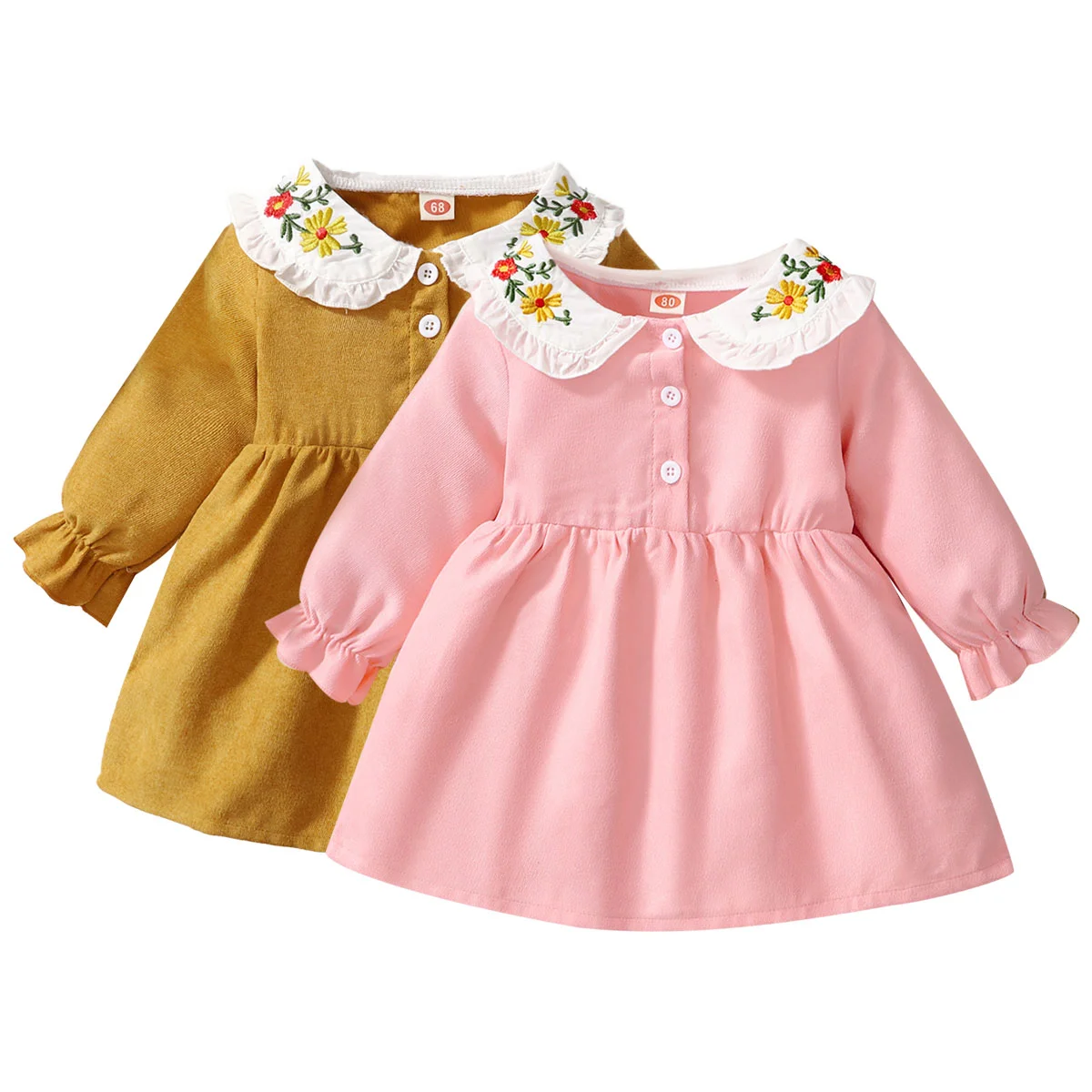 Infant Baby Girl Clothes Long Sleeve Princess Dress Newborn Baby Girl Spring Fashion Clothing Toddler Girl Leisure Dresses