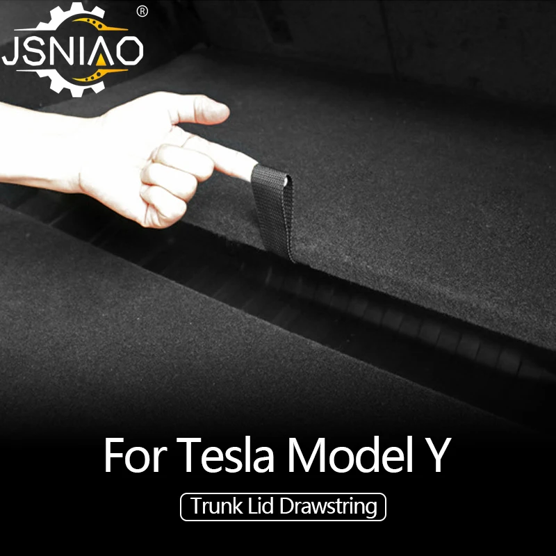 

Веревка для заднего багажника, шнурок для Tesla Model Y, чехол с открытым хвостом, ручки, тяговые ремни, автомобильные аксессуары, практичные гадж...