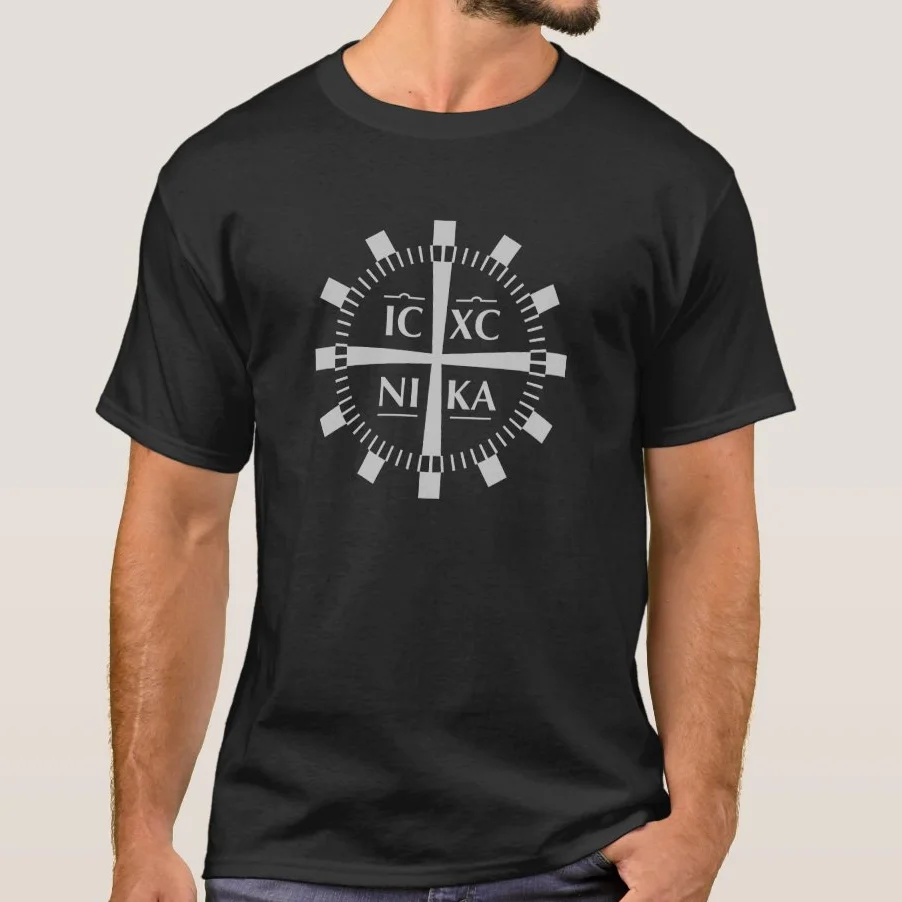 

Jesus Christ IC XC NI KA Cross Sign Knights Templar Symbol T Shirt New 100% Cotton Short Sleeve O-Neck T-shirt Casual Mens Top