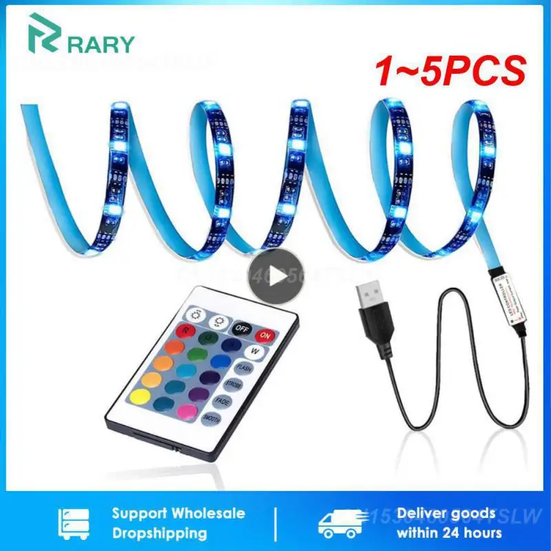 

1~5PCS 5050 RGB Led Strip Lights 1M-30M 5V USB led strip TV BackLight Room Decoration Led Tape Diode Flexible Ribbon