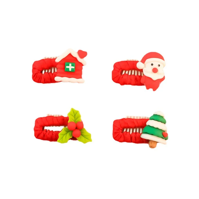 Милый модный Рождественский зажим для домашних животных ручной работы волос