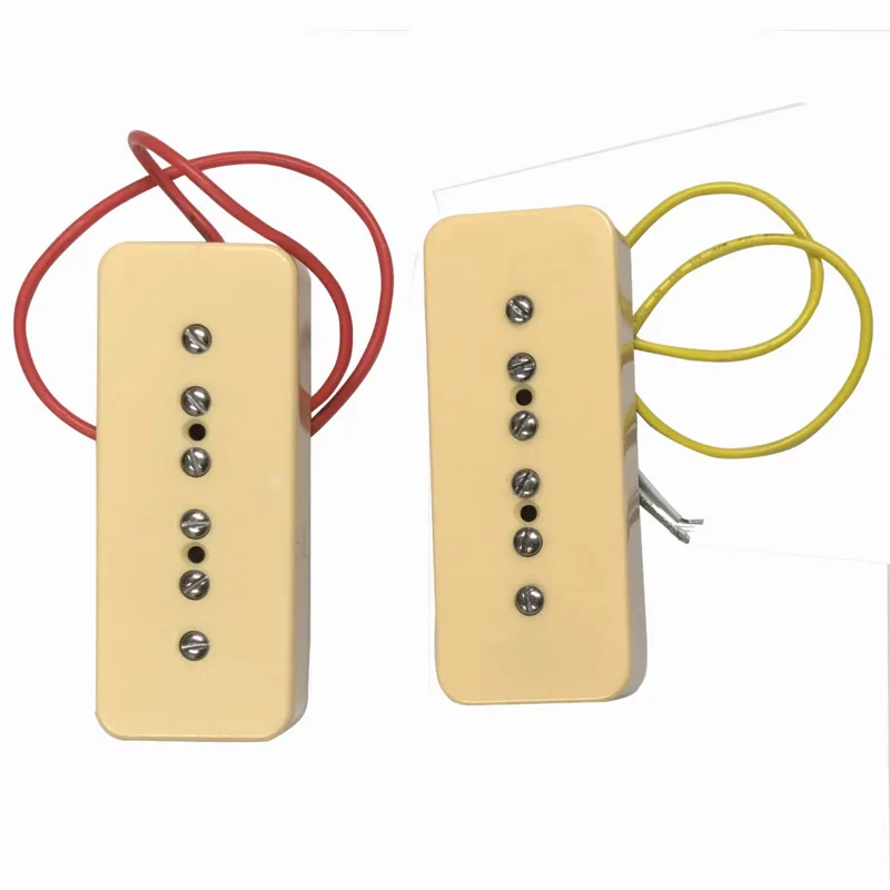 

5pcs P90 Electric guitar Soapbar Single Coil Pickups P 90 Soap bar Pickups Tory Alnico 5 yellow