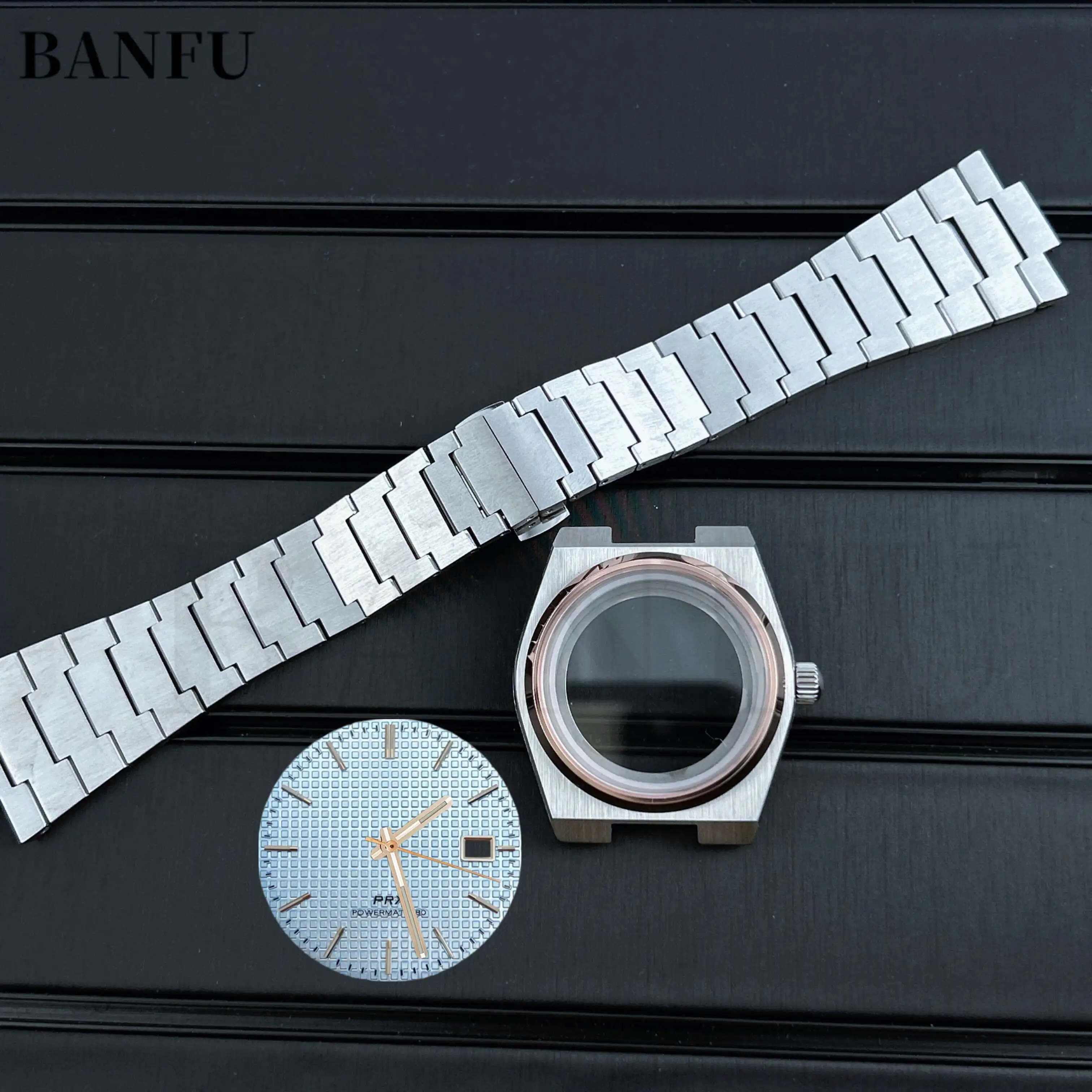 Набор модифицированных ремешков корпуса Prx 40 мм подходит для механизма NH35 NH36 с