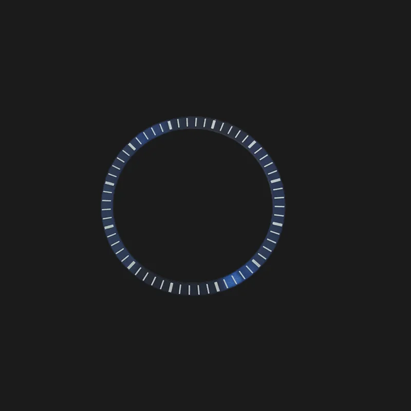 28.5mm*24.5mm Black Silver Green Chapter Ring Dial Watch Accessories Fit For NH70 Movement Watch