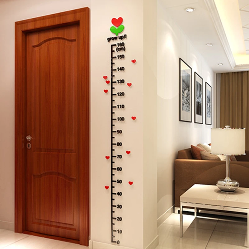 

New Children Height Measure Stickers Height Chart Sticker For Kids Room Wall Door Decorations For Living Room Waterproof Durable