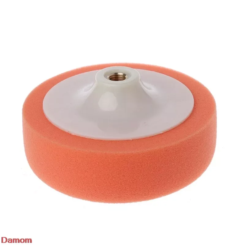 

2021 New 6 Inch 15cm Auto Car Polishing Buffing Polishing Pad Sponge Wheel Waxing Orange