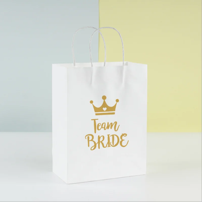 

6 шт., подарочные пакеты в виде короны для невесты
