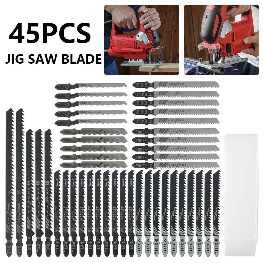 

45 шт. универсальный нож для зажима, лезвие из высокоуглеродистой стали в ассортименте, быстрорежущий нож, резец для дерева, пластика, металла, аксессуары