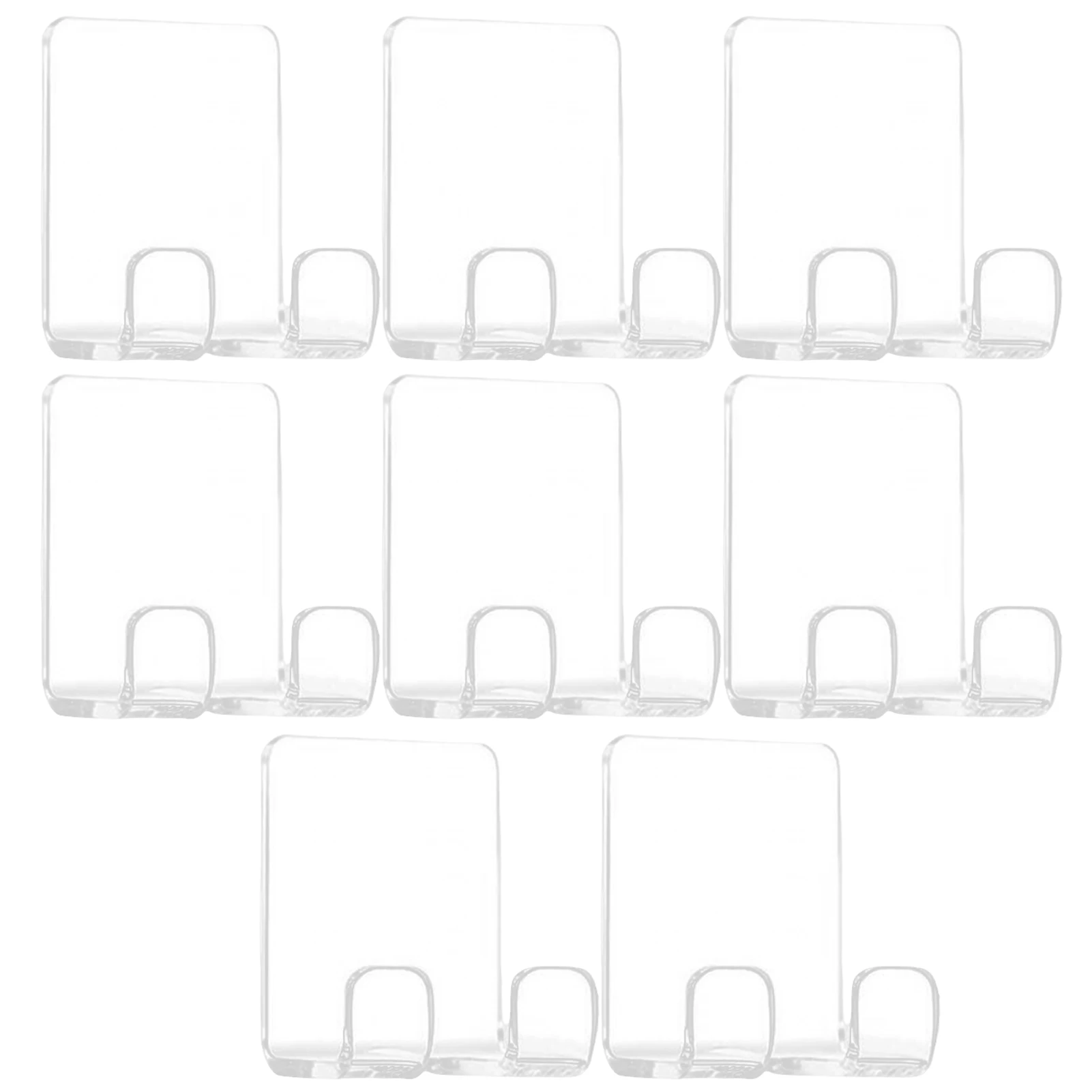 

8pcs Hanging Kitchen Organizer Waterproof Seamless Without Drilling Adhesive Hook Oilproof Strong Sticker For Shower Heavy Duty