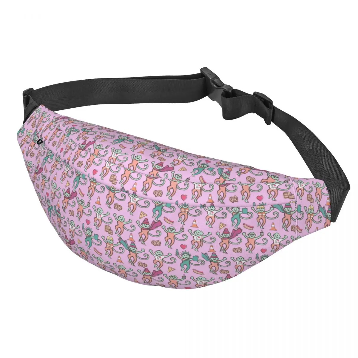 Забавная сумка для женщин и мужчин преппи слинг через плечо с рисунком обезьяны