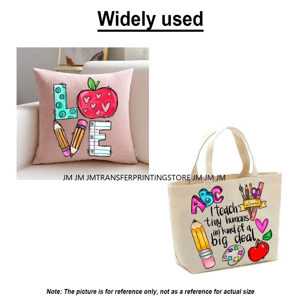 Стирающаяся наклейка с надписью Happy 100th Days Of School обучение школе утюгом на DTF