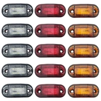 12v 24v universal oval clearance 6 led side marker tail lamp light trailer car truck lorry caravan accessories