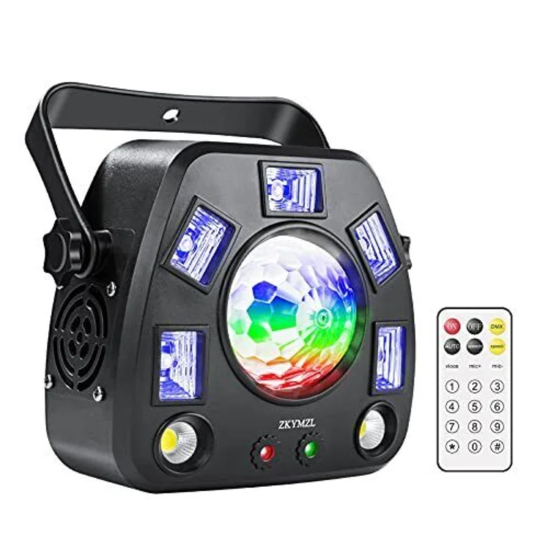 4IN1 Stage lights DMX Laser Projector Strobe Magic Ball Stage Lighting Effect DJ Disco Party Holiday Dance Wedding Lights New