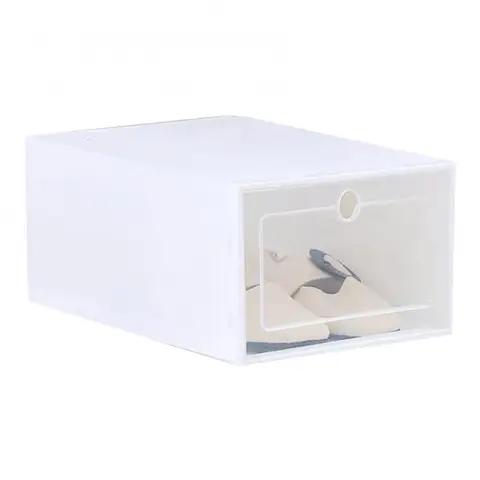 Прозрачная пластиковая Пылезащитная коробка для хранения обуви, составной комбинированный контейнер для хранения обуви, органайзер для обуви